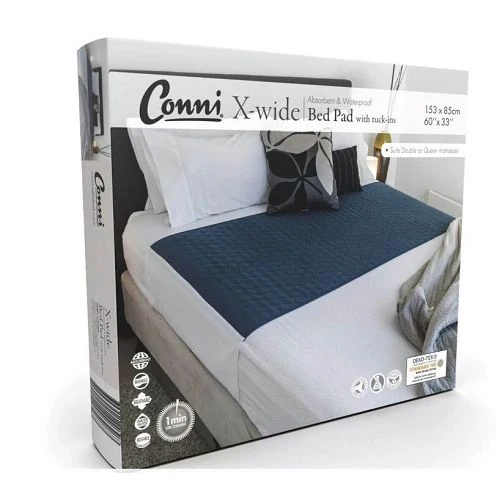GALCXW-153085251TB_L_1.jpg Conni X-Wide Bed Pad Tuckins Teal Blue - Image 1