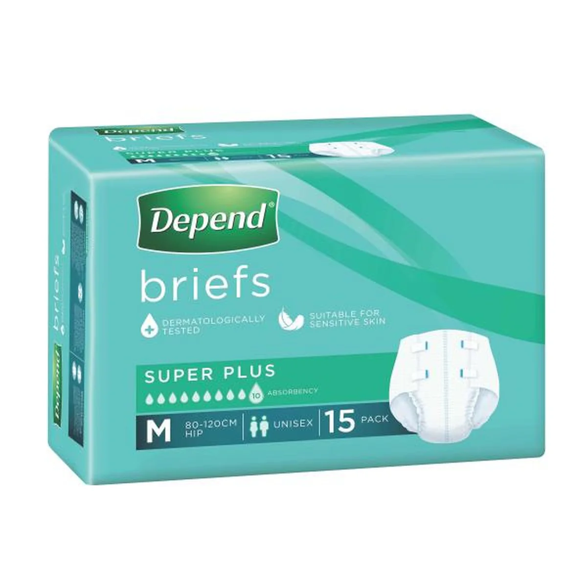 KIM17410__PK.jpg Depend Brief Super Plus Medium - Image 1