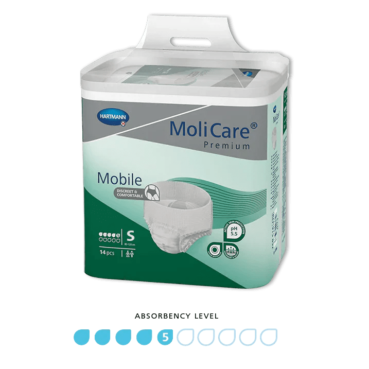 molicare-molicare-premium-mobile-5-drop-small-packet-of-14-har915861-pk-34423303209043.png Molicare Premium Mobile 5 Drop Small - Image 1
