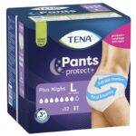 TENA Pants Plus Night, Protect+ PKT x12